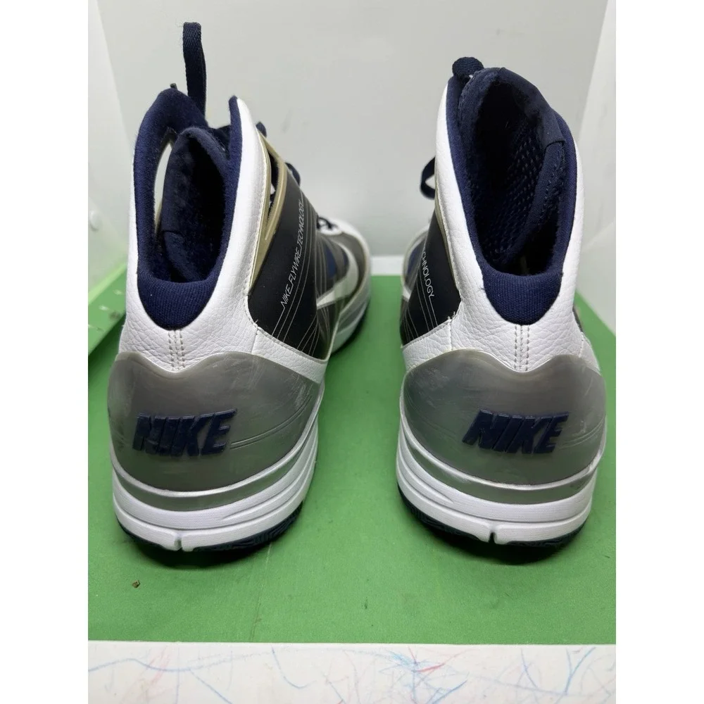 Nike Hyperize Navy White Basketball Shoes 367181-115 US Size 16